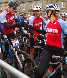 The racers at the start