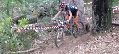 Kate Potter racing at Mt Beauty