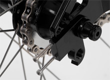 Our chaintug allows a rear gear mech to be fitted.