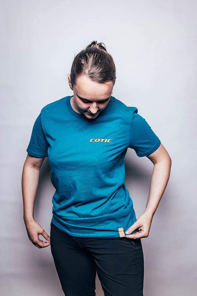 Small blue embroidered tshirt