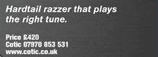 Hardtail razzer that plays 
the right tune.